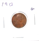 1913 US Lincoln Cent Penny G Good Free Shipping