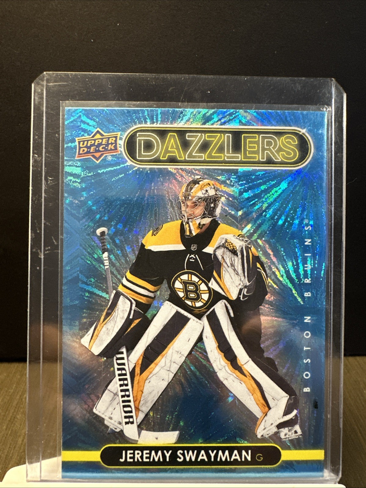 2021-22 Upper Deck Series 1 - Dazzlers Jeremy Swayman #DZ-4 Blue (RC) Bruins