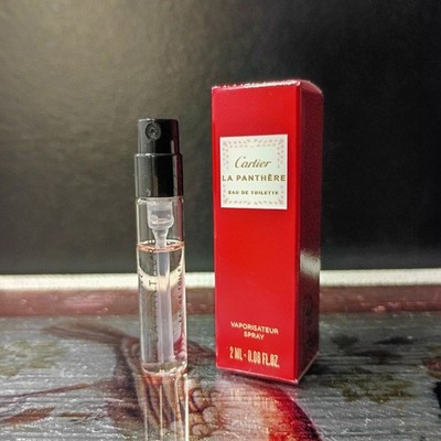 Cartier La Panthere Eau de Toilette EDT Sample Spray .06oz 2ml New in Box