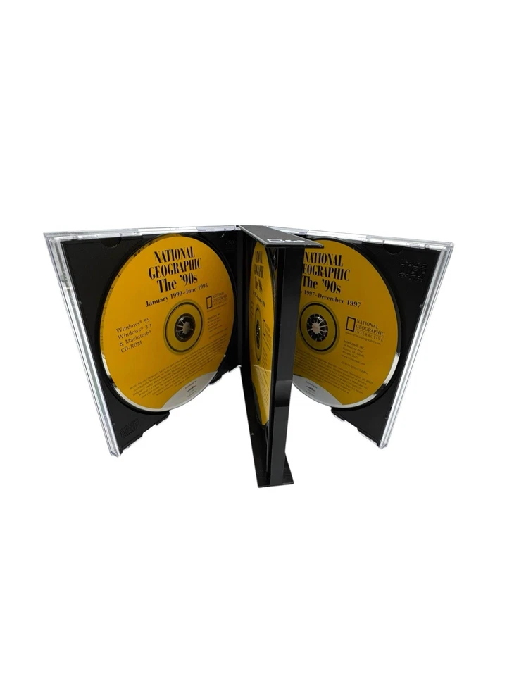 Vintage National Geographic Magazine The 1990s 3 Part Interactive CD-ROM Set - Image 2 of 3