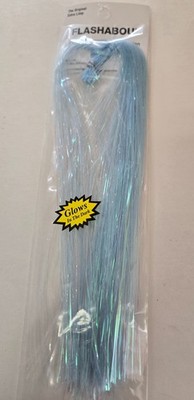 Flashabou Tinsel '' Pearl-A-GLOW In The Dark '' #7153  Blue   Predator  &Jigs