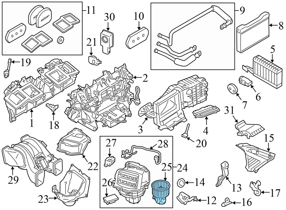 2014-2016 BMW 535D XDRIVE - Blower Motor / FAN 9242607 - Imagem 4 de 4