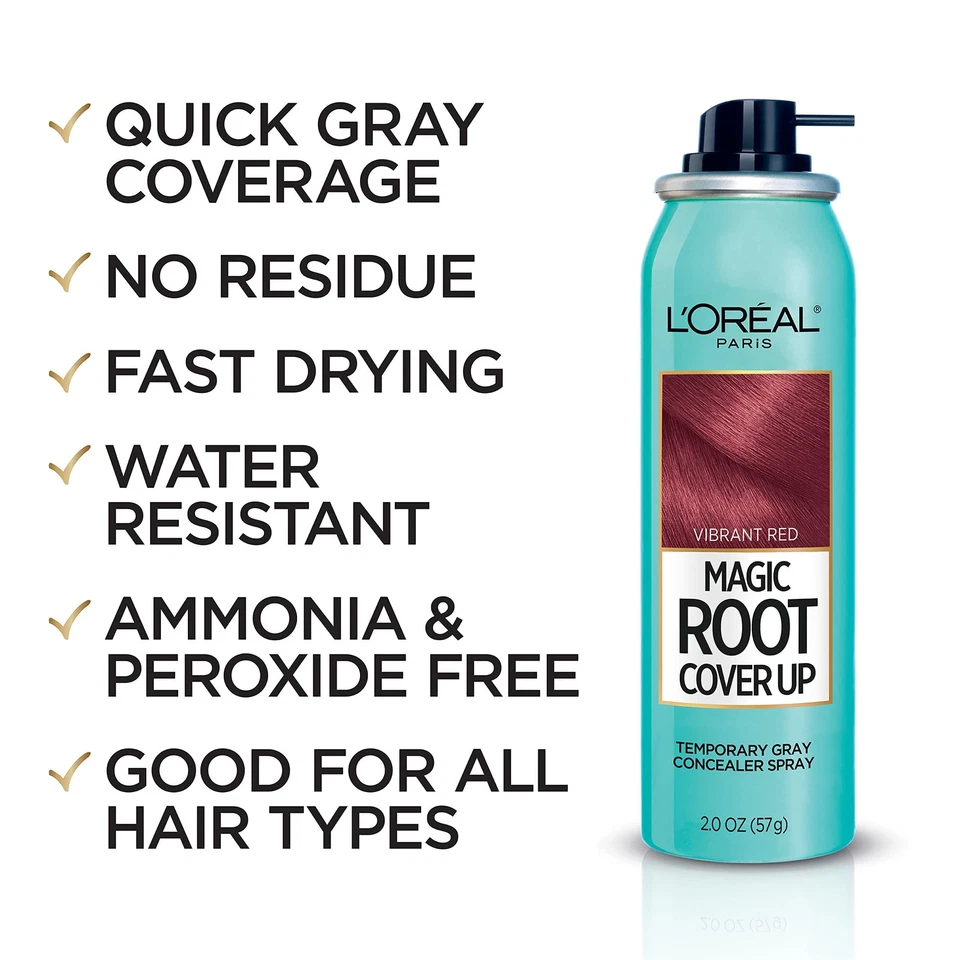 L'Oreal Paris Magic Root Cover Up Corrector Temporal Spray para Cabello Gris, Foto 3 de 4