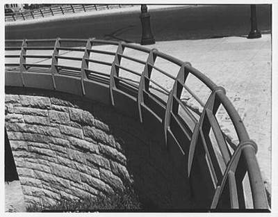 Photo:Queens New York Van Wyck Express Highway 1940s Rail Detail Bridge