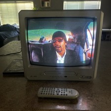 Magnavox 13" MWC13D6 Retro Gaming CRT TV DVD Player Combo W/ Remote Tested EUC