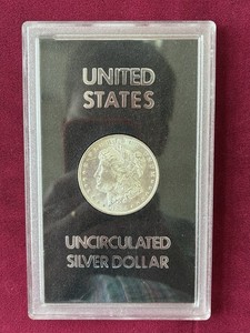 1884-O Morgan Silver Dollar New Orleans Mint Uncirculated GSA Treasury Hard Case