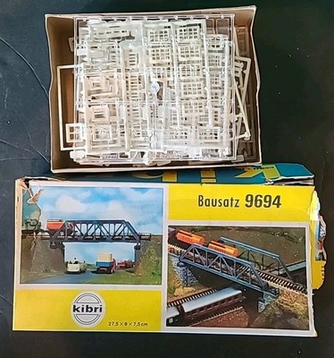 Vintage Kibri Bausatz Bridge Kit #9694 Ho Train + Box Of Window & Panes