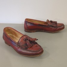 Bass Weejuns Classic Brown Leather Loafers with Tassels size 9