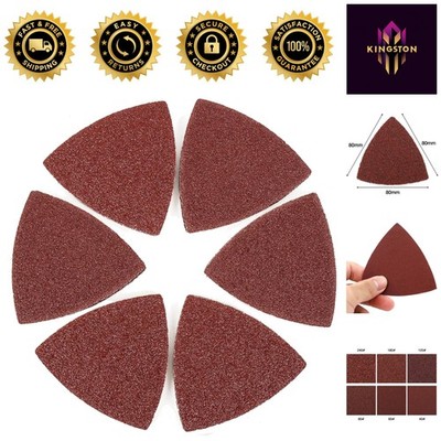Versatile 100pc Sanding Pad Set for Wood - Hook and Loop 40-240 Grit, 3-1/8 Inch