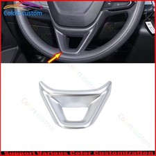 Cubierta de panel de tira de volante plateada plateada para Chevrolet Trax 2023-2025
