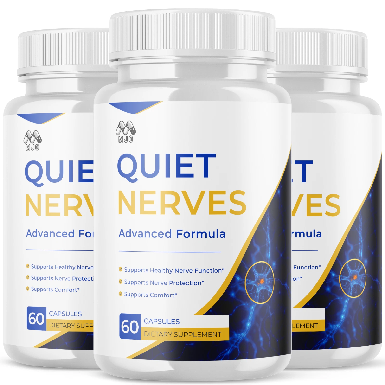 Quiet Nerves supplement product packaging