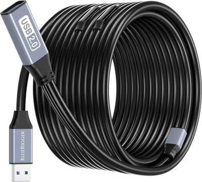 BlueRigger USB Extension Cable (100FT/30M, Long Active USB2.0 Extender