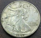 US 1942-S Walking Liberty Half  **