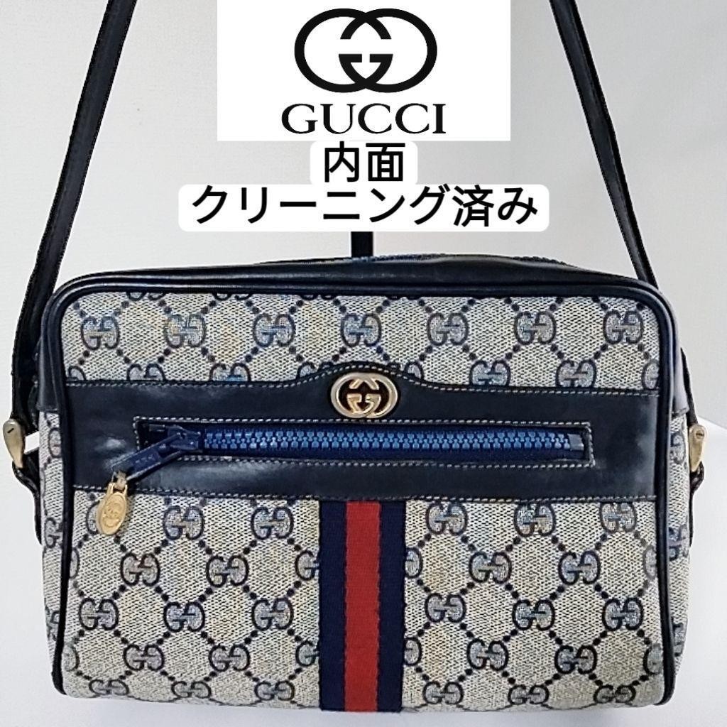 Old Gucci Sherry line GG pattern Supreme shoulder bag Vintage