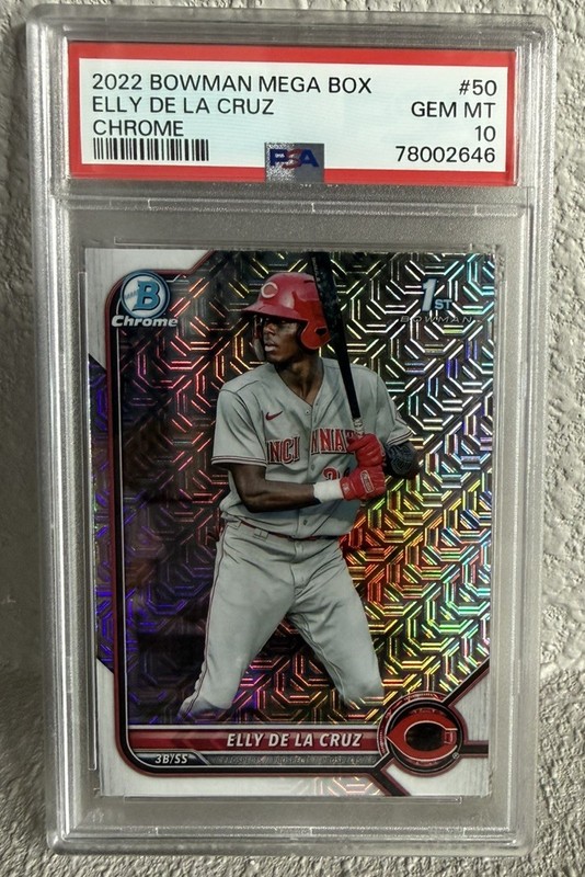 2022 Bowman Chrome Mega Box Prospects #BCP50 Elly De La Cruz - PSA 10