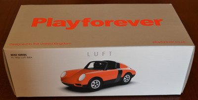 NEW NIB PLAYFOREVER LUFT BIBA CAR ART TOY ORANGE BLACK PORSCHE 911 G-BODY TARGA