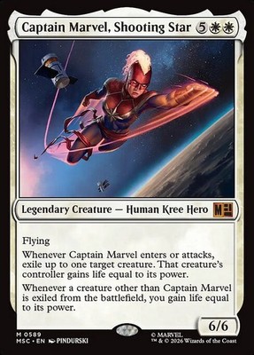 MTG Captain Marvel, Shooting Star [MSC] #589 PRESALE
