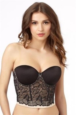 New Le Mystere 32G Sensuelle Convertible Shortline Bustier 4855 Black 99568