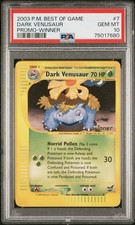 2003 POKEMON BEST OF GAME PROMO WINNER #7 DARK VENUSAUR PSA 10 POP 199 on eBay