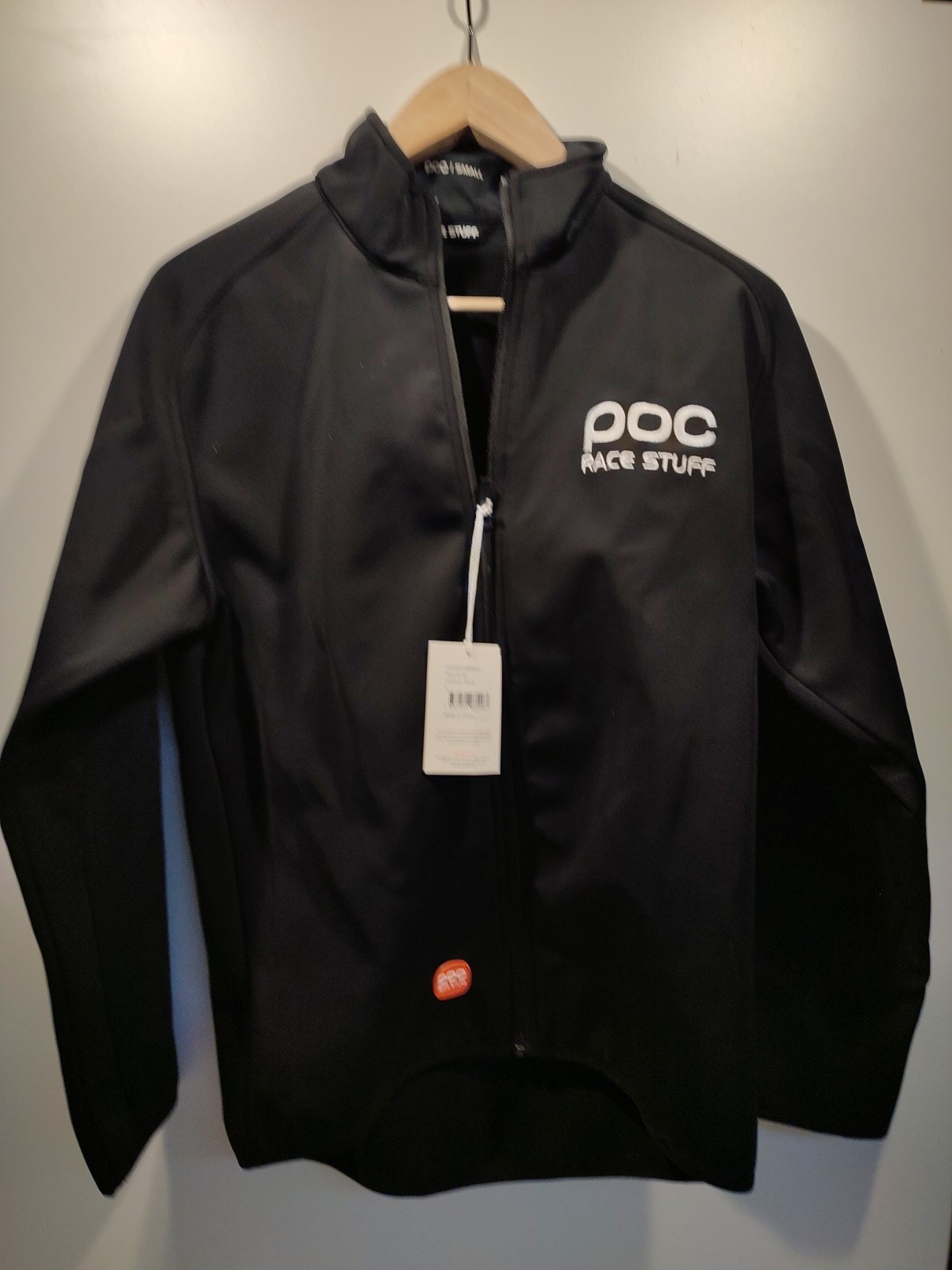 Chaqueta POC Race Stuff Uranium Black talla S negra