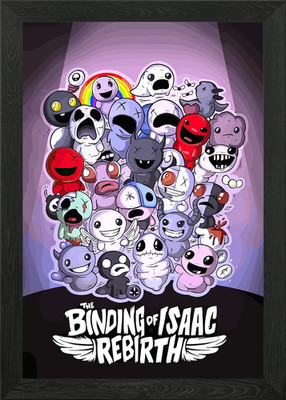 The Binding of Isaac: Rebirth chara gerahmtes Wandbild Poster Leinwanddruck Bild