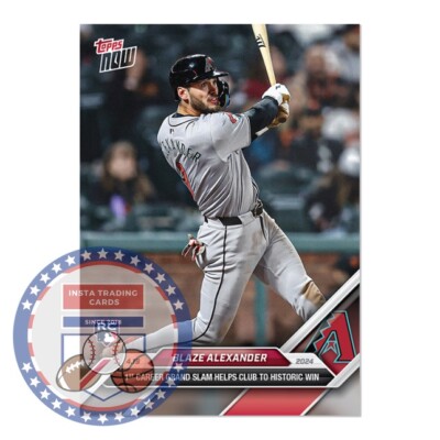 *READY TO SHIP* Blaze Alexander - 2024 MLB TOPPS NOW  Card 100