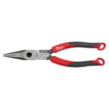 Milwaukee MT555  Long Nose Pliers - Red 8" (USA)