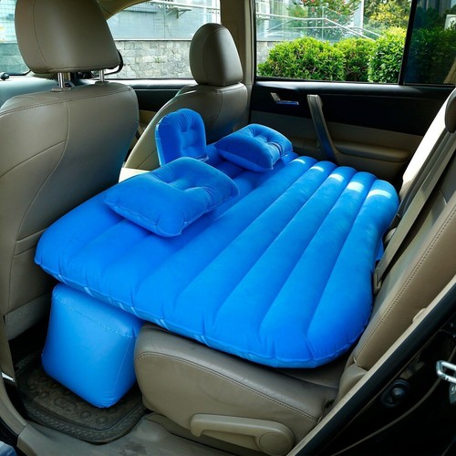 Car SUV Air Bed Sleep Travel Inflatable Mattress Seat Cushion Mat Camping w Pump - Picture 2 of 26