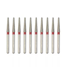  Burs Diamond FG High Speed Round End Taper Fine Grit Red TR-13F 856/016F