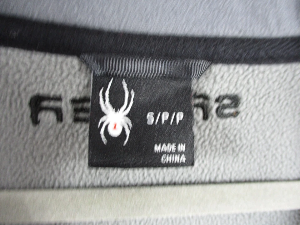 Spyder Sweater Mens Small Gray Boundless Half Zip Pullover Outdoors Fleece Hike - Image 3 of 4