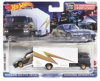 Nissan Silvia S13 + Sakura Sprinter Team Transport #52 1:64 Hot Wheels HKF41