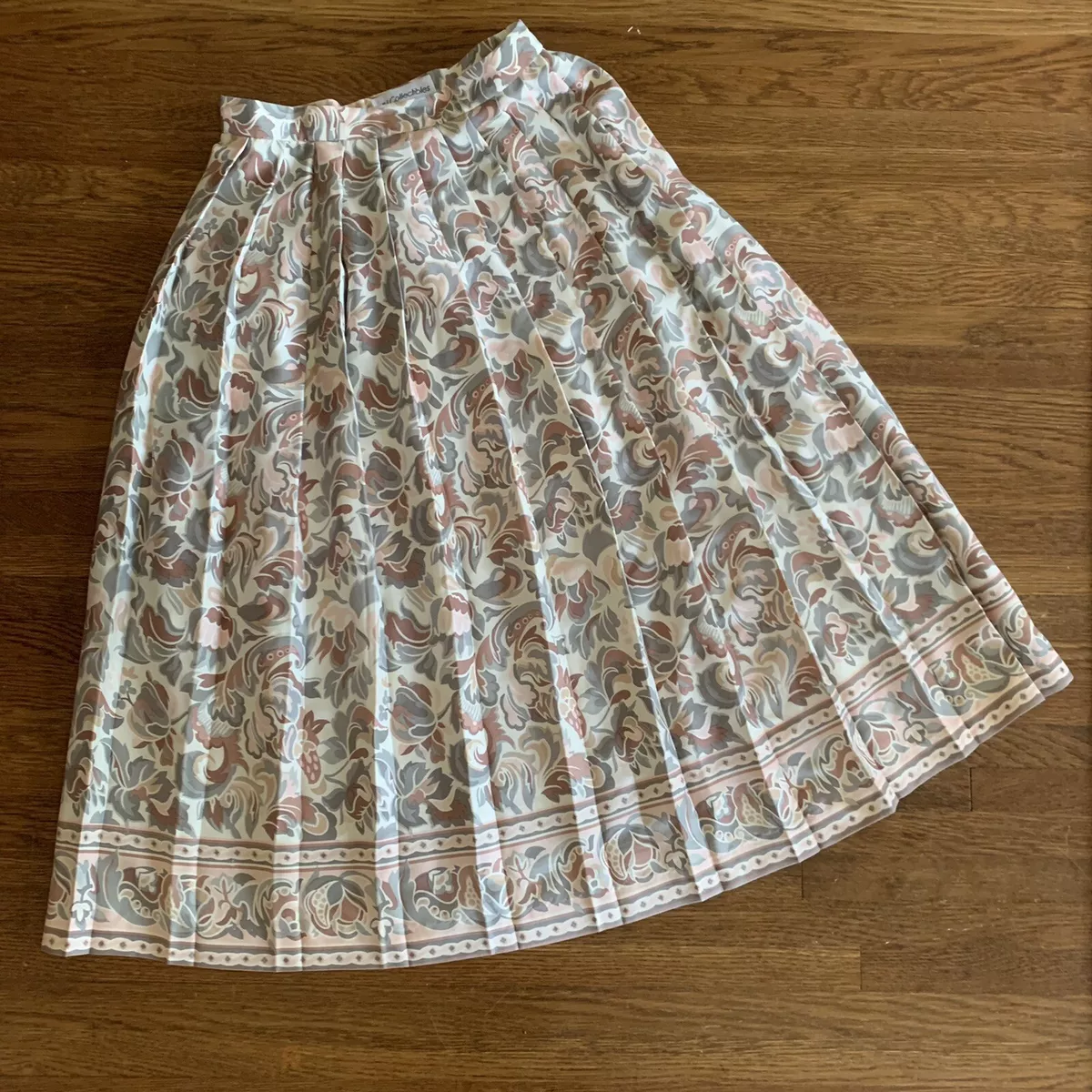Silk midi top skirt 80s