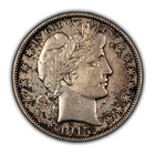 1915-D 50c Barber Silver Half Dollar - thick Patina - VF/XF - SKU-H3059