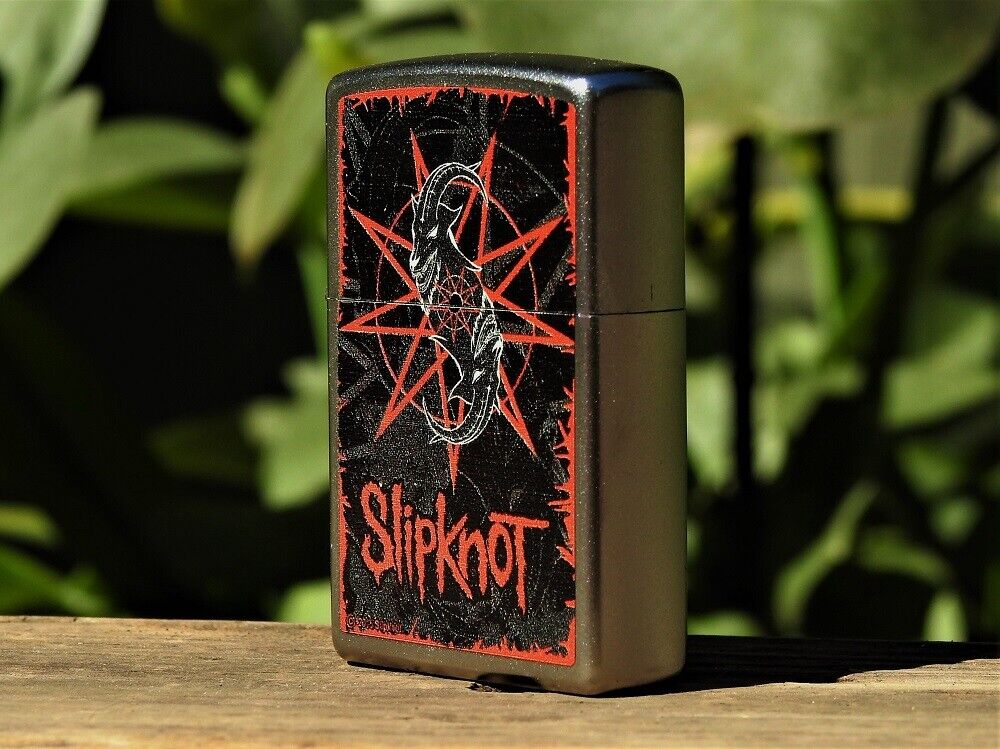 Zippo Lighter - Slipknot - Goat Star Logo - Duality - Psychosocial Corey  Taylor