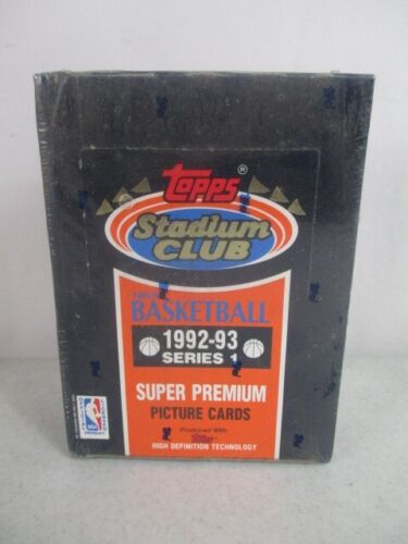 1992-93 STADIUM CLUB BASKETBALL Factory Sealed Box - SERIES 1 - Picture 1 of 3