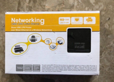 USB LPR Printer Server share LPR networking Printer WS-NU72P11