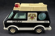 Vintage Buddy L Patrol Police Van Truck - Made in Japan