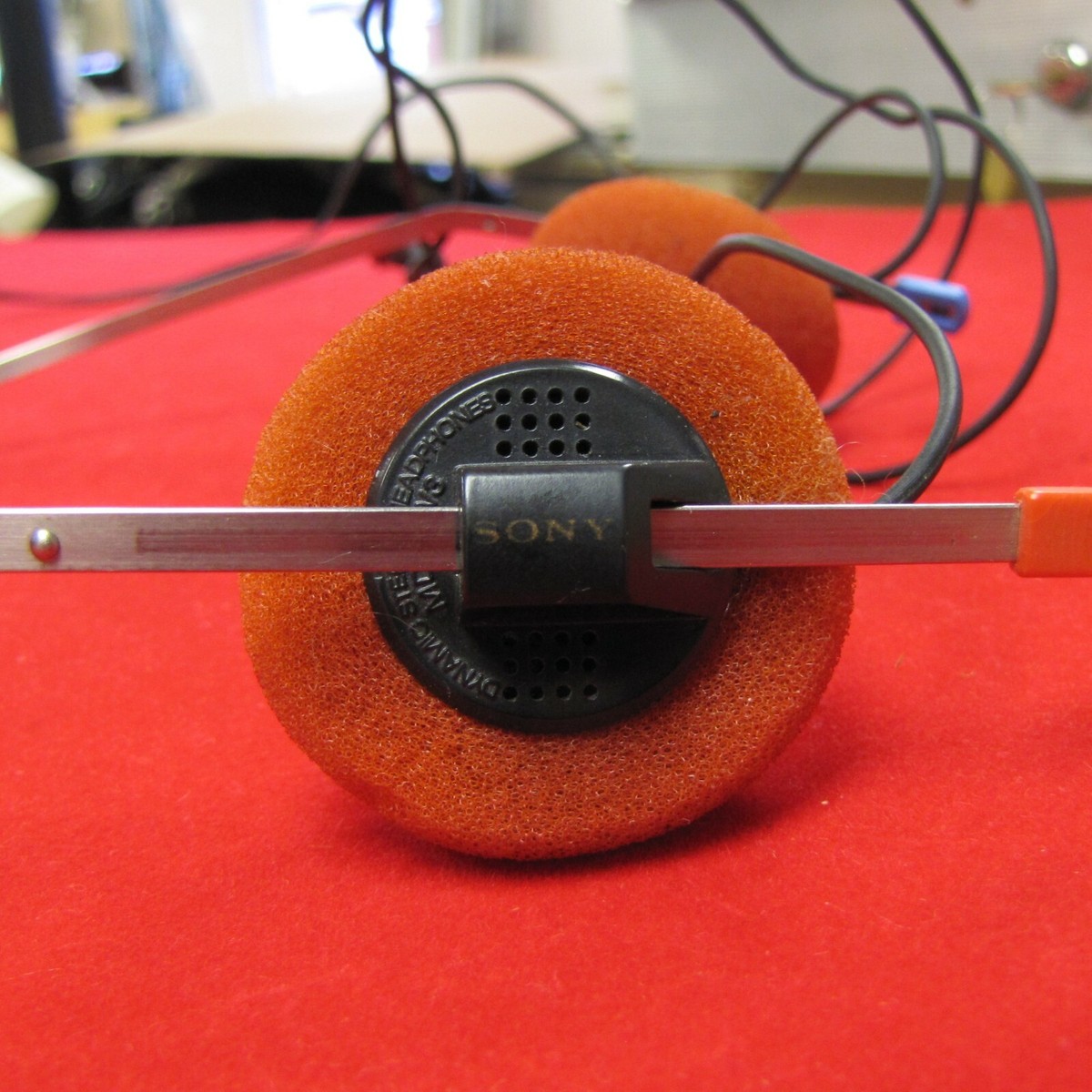 Sony Walkman Orange Headphones Cassette Old School Retail Walkman - Main Image