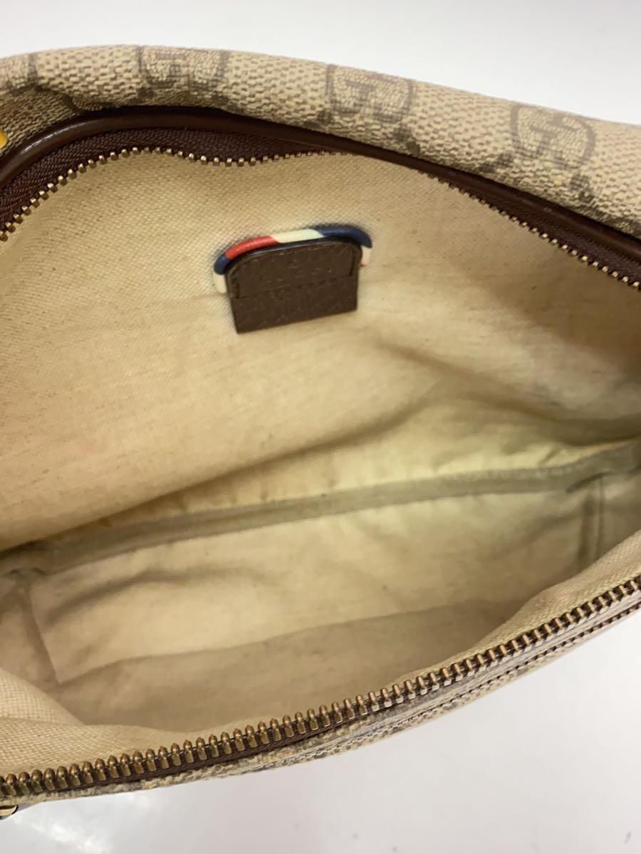 GUCCI waist bag GG Supreme UFO patch PVC Brown 529711 GUCCI waist bag GG Supreme UFO patch PVC Brown 529711