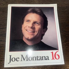 1997 Joe Montana # 16 Jersey Number Retirement Commemorative Book