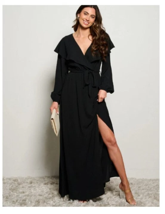 V-Neck Long Dresses for Women for sale | eBay