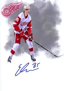 Elmer Soderblom Detroit Red Wings Prospect signed autographed 8x10 photo H