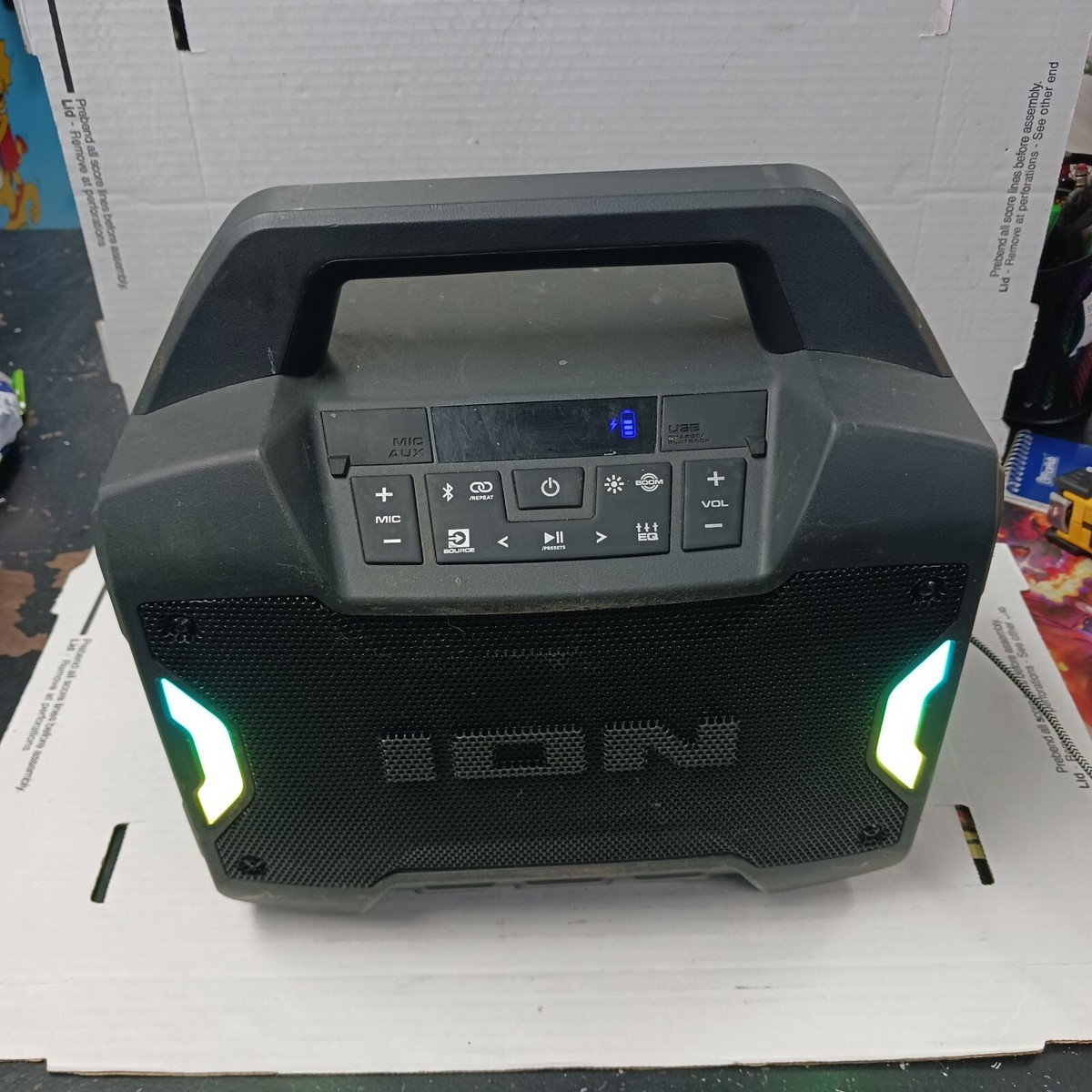 Ion IPA162 Game Day Primetime Portable Bluetooth Speaker 60 Watts IPA162  Black