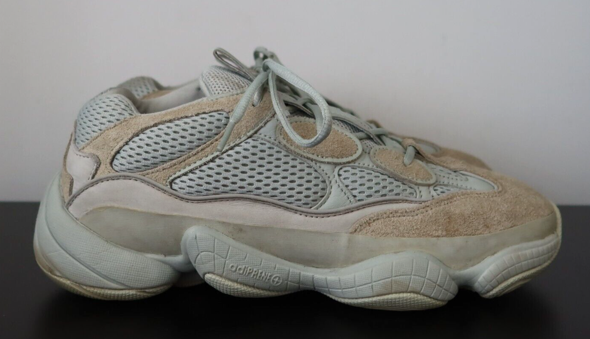 Mens Adidas Yeezy 500 Salt Ash Grey Trainers UK