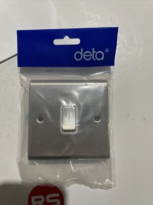 Deta SD1203SSW 10a 1gang 2-Wege Schalter Edelstahl/weiß