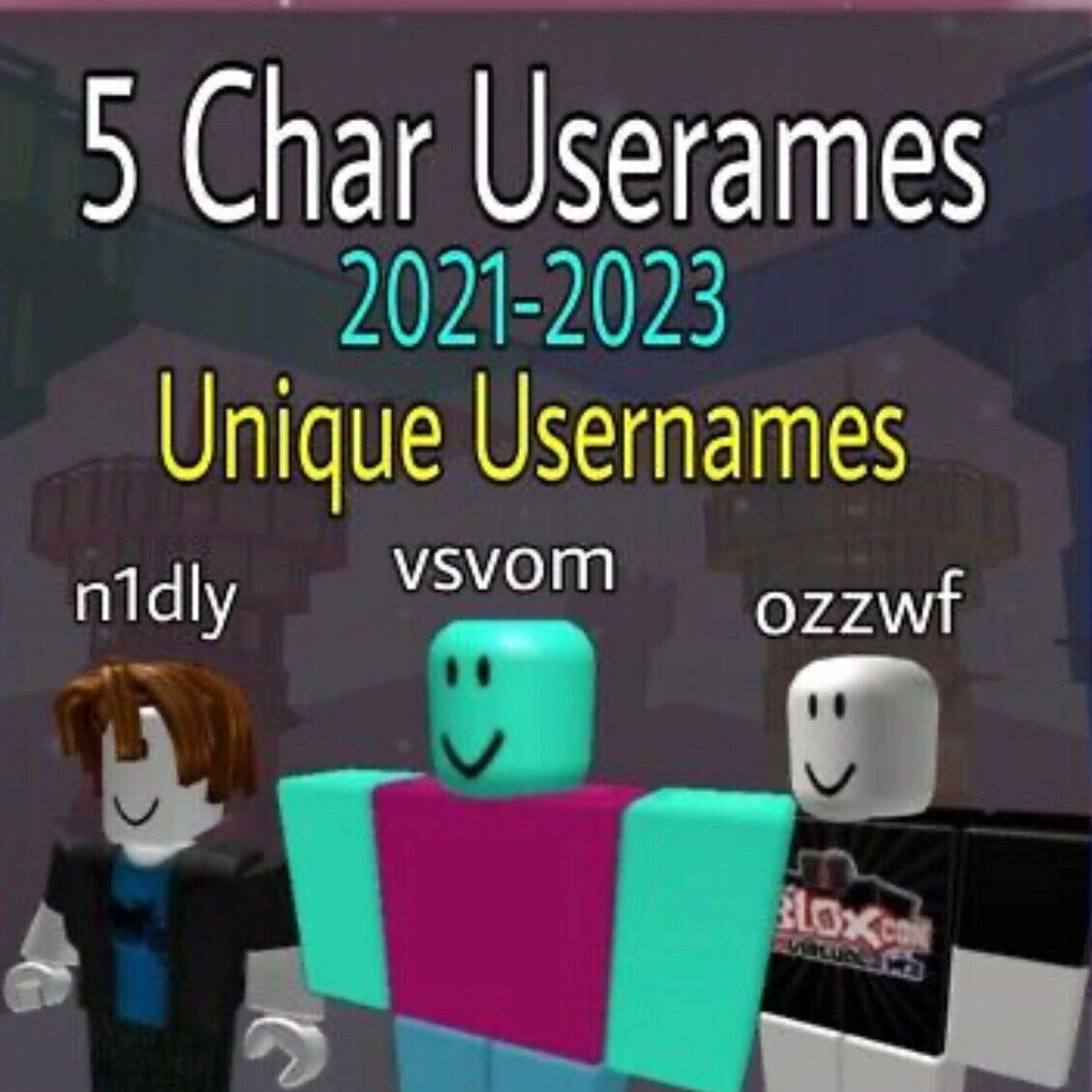 rare roblox usernames 4: SPACED USERNAMES 