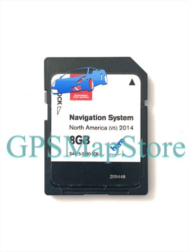 2011 2012 2013 Rogue Juke Cube GPS Navigation DATA SD card U.S Map V5 Update OEM - Foto 2 di 2