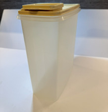 Vintage Tupperware Cereal Storage Container With Beige Lid. Made in USA