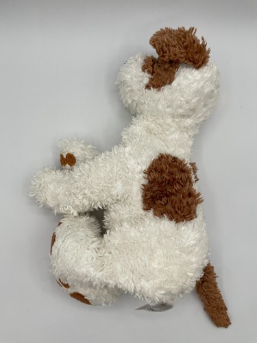 Kohls Cares Raggedy Ann Puppy Dog Plush Andy Rags White Brown 12" Missing Collar - Picture 3 of 8