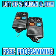 2X Genuine OEM Ford Lincoln Mercury Keyless Remote - 4 Button Key Fob GQ43VT4T